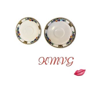 Antique (1896-1920) John Maddock & Sons Saucers 5.75” “Manchester” Set of 2